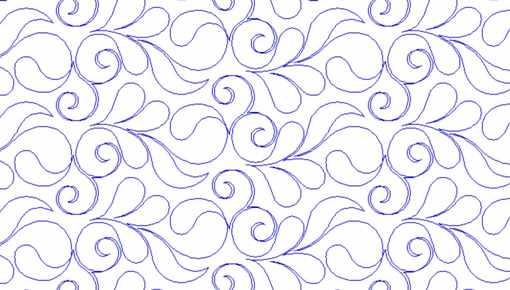 FE019 feather scrolling